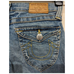 True Religion Flared Joey  Medium Wash Denim Jeans Women's size 12